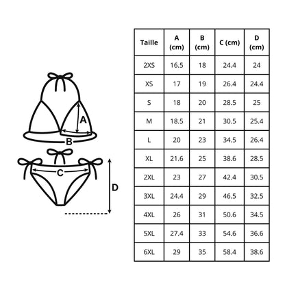 Bikini Femme – Drapeau De L'Allemagne – Maillot De Bain 2 Pièces